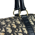 Christian Dior Vintage Black Trotter Boston Bag