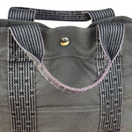 Hermes Grey Canvas Herline Tote Bag