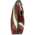 Coach Stripped Signature C Leather Clutch