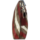 Coach Stripped Signature C Leather Clutch