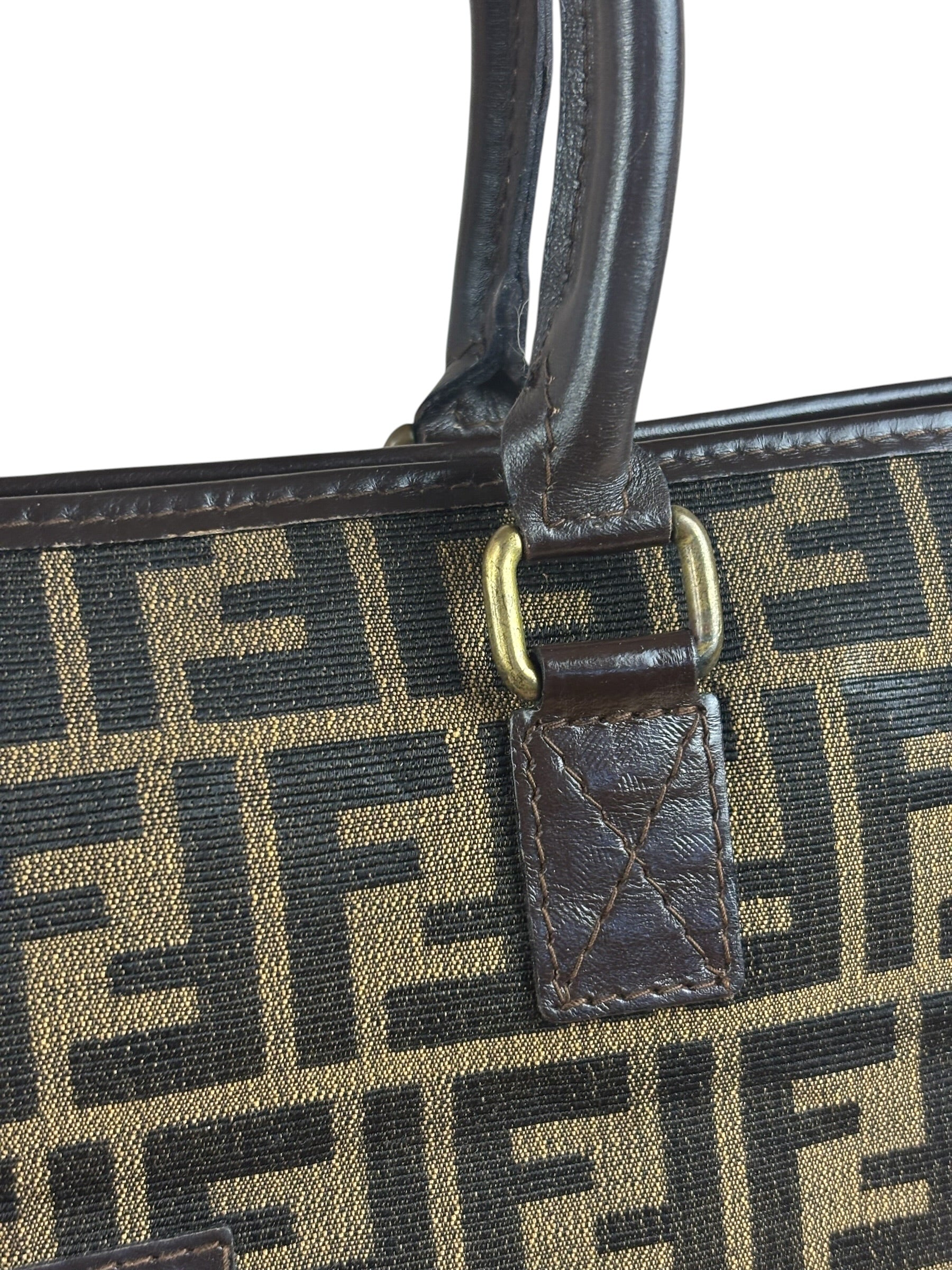 Fendi Vintage Zucca Coated FF Monogram Handbag