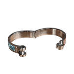 Hermes Palladium Plated Charniere Enamel Bangle PM