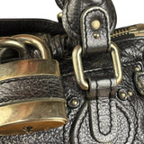 Chloé Grey Metallic Small Paddington Handbag