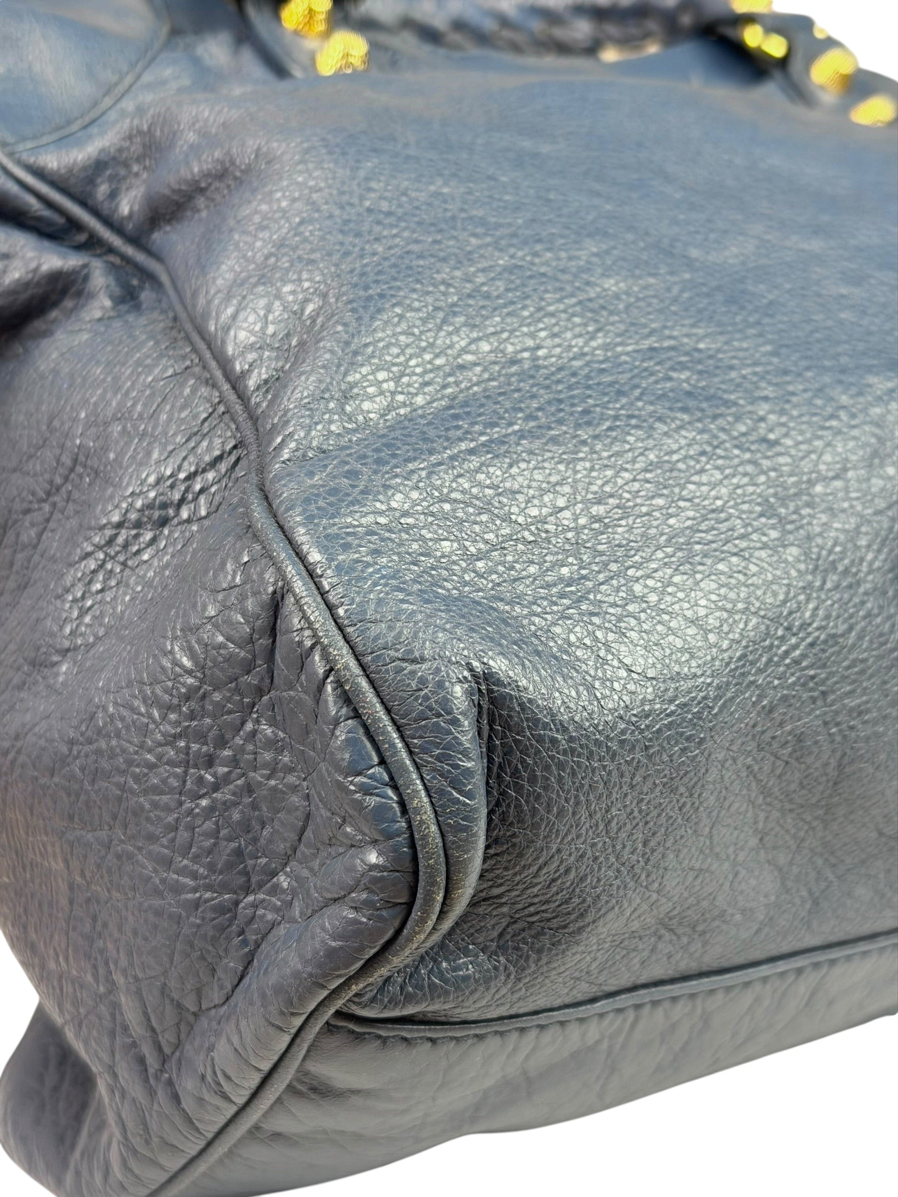 Balenciaga Mist Blue Leather Sunday City Bag