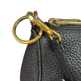 Prada Black Pebbled Leather Pochette
