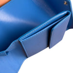 Balenciaga Blue Polka Dot Tri-Fold Wallet