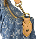 Louis Vuitton Blue Denim/Leather Trim Pochette
