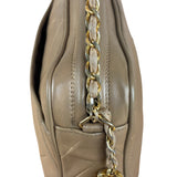 Chanel Tan Beige Chevron Leather Camera Case