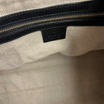 Gucci Black Leather Horsebit Flap Shoulder Bag