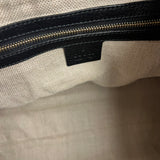 Gucci Black Leather Horsebit Flap Shoulder Bag
