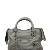 Balenciaga Grey Leather Nano City Two-Way Bag