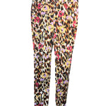 Roberto Cavalli Multicolored Animal-Print Denim Straight Pants