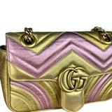 Gucci GG Metallic Marmont S Flap Bag