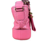 Chanel Pink Quilted Leather Small Gabrielle Hobo Bag 2019