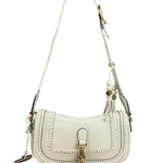 Gucci Limited Edition White Leather Marrakech Satchel Shoulder Bag