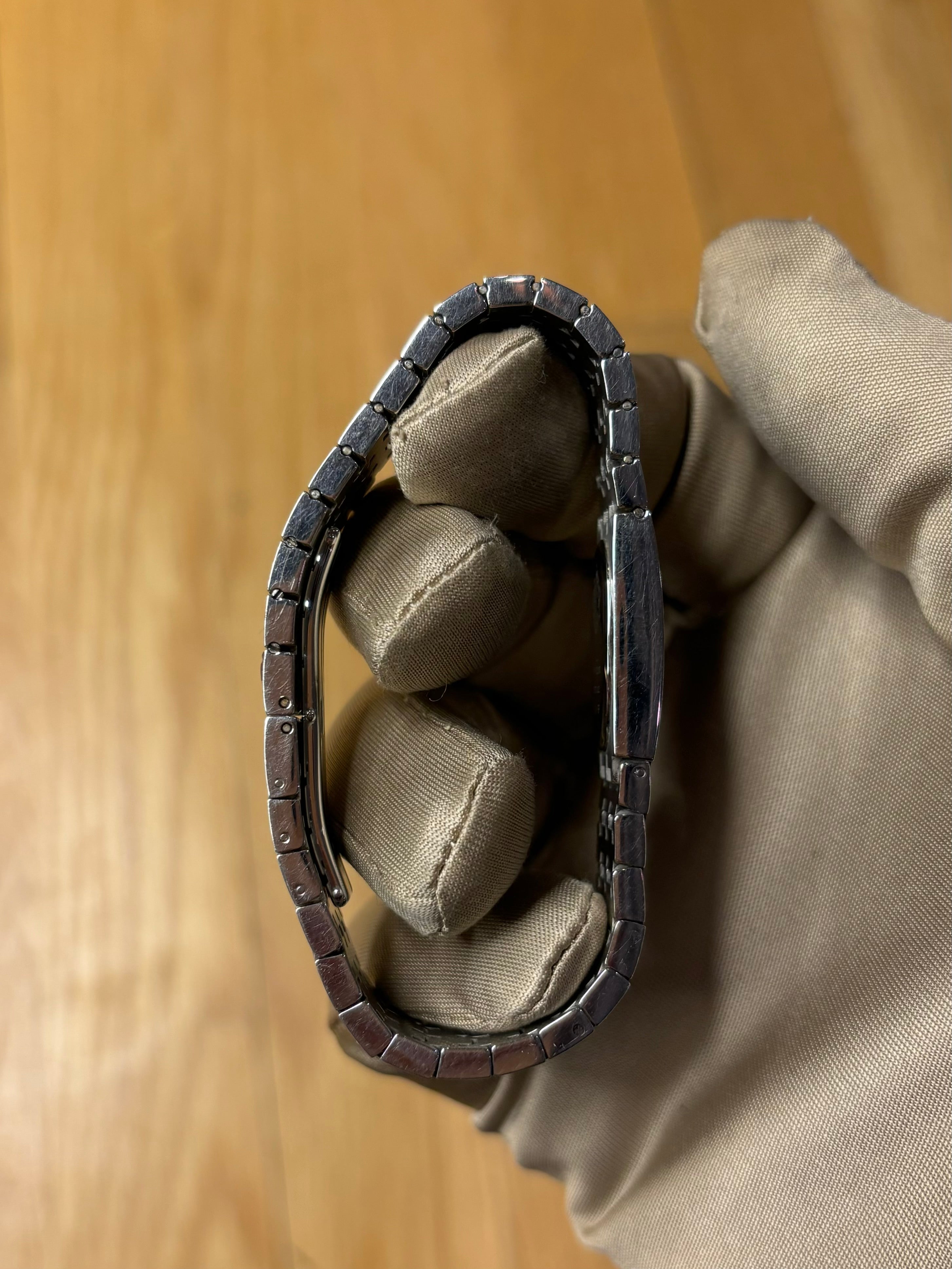 Christian Dior Black Oval Dial Steel Band