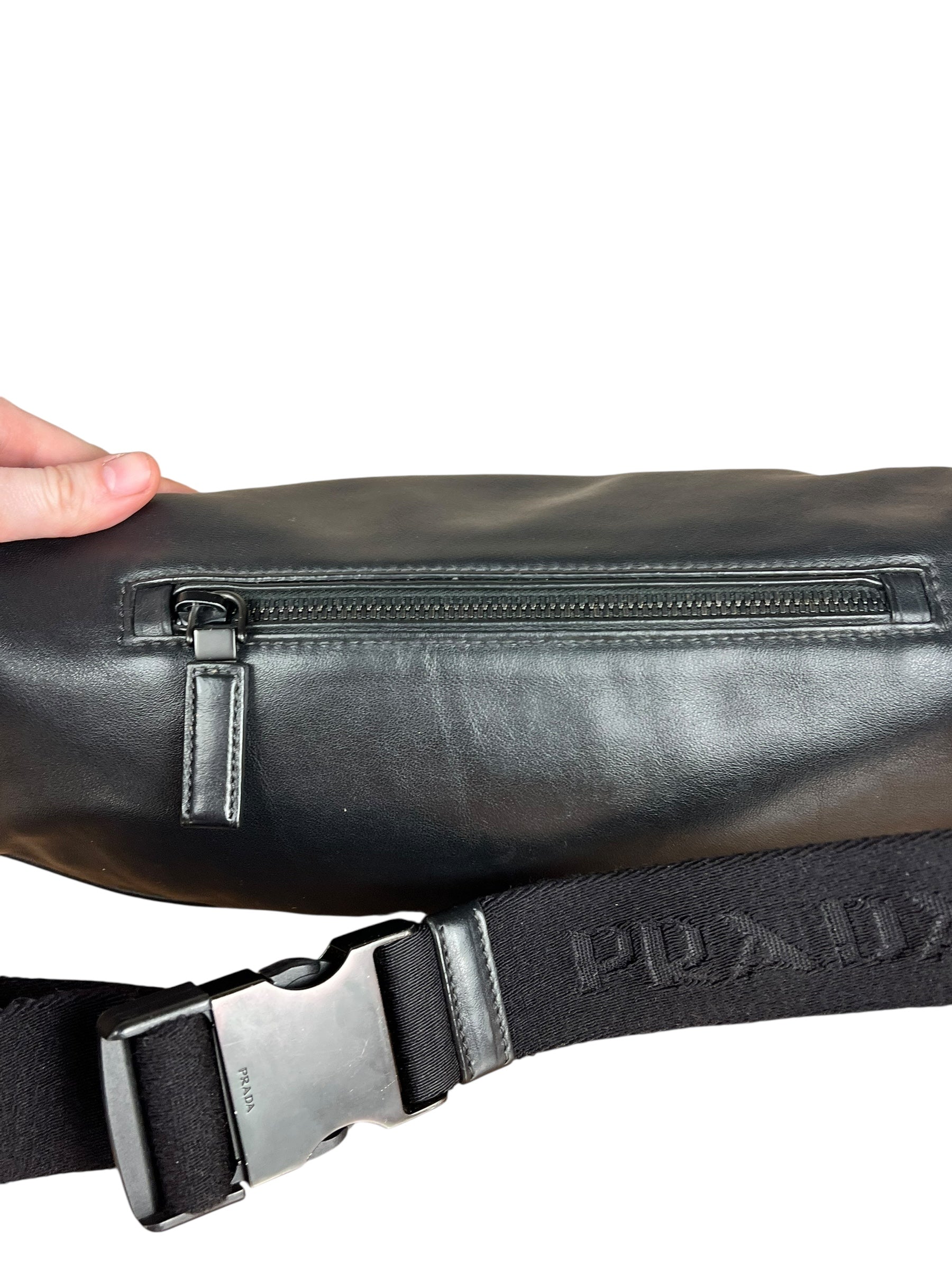 Prada Leather Belt Bag Black