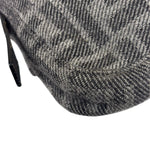 Fendi Grey/Black Leather Trim/Wool Zucca Baguette
