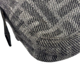 Fendi Grey/Black Leather Trim/Wool Zucca Baguette