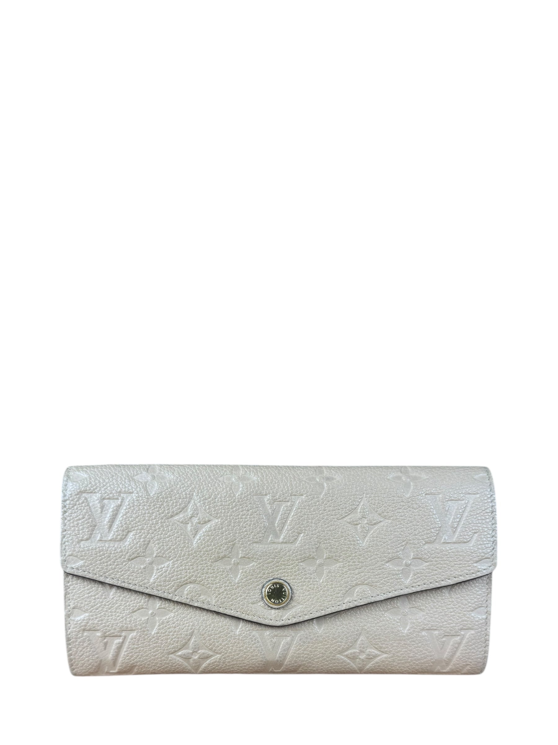 Louis Vuitton Empreinte Leather Beige Sarah Wallet