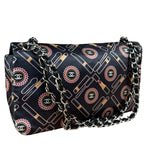 Chanel Lipstick Black Satin Single Flap Bag 2005