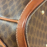 Celine Vintage Macadam Print Bowler Top Handle Bag