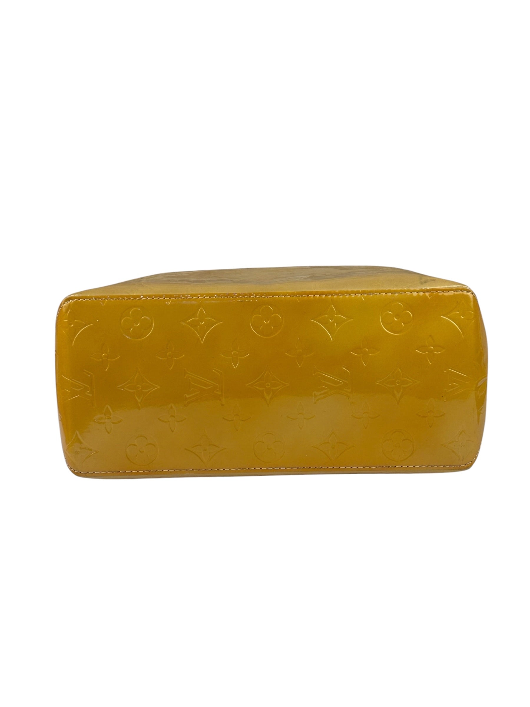 Louis Vuitton Yellow Vernis Reade Tote MM