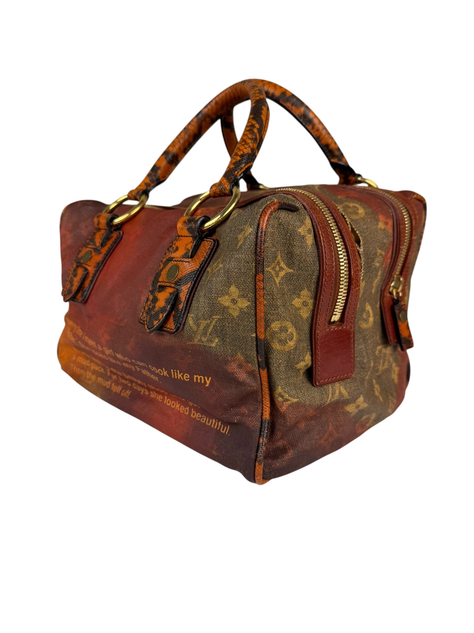 Louis Vuitton Multicolor Leather Mancrazy Jokes Handbag