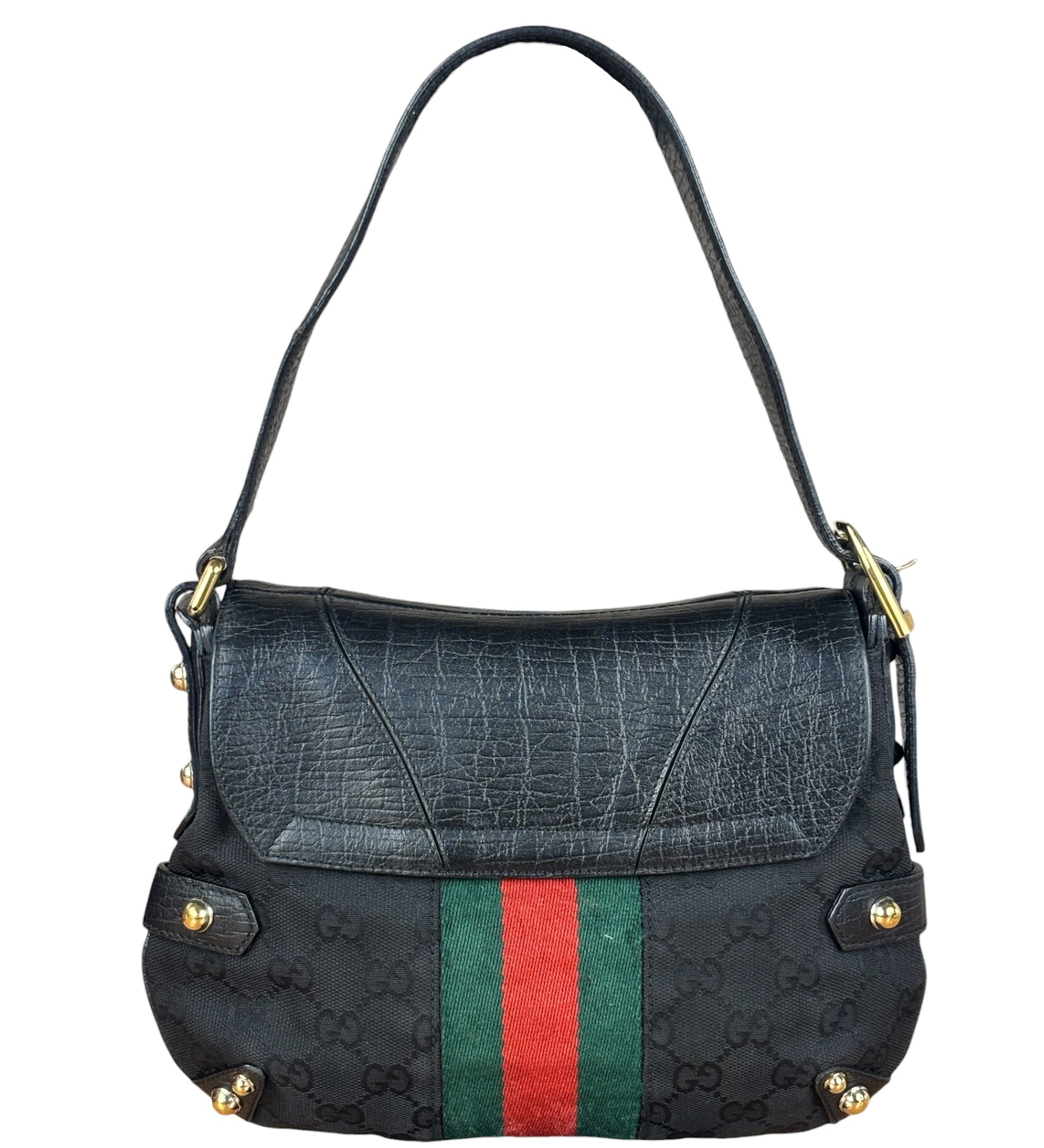 Gucci Vintage Horsebit Shoulder Bag