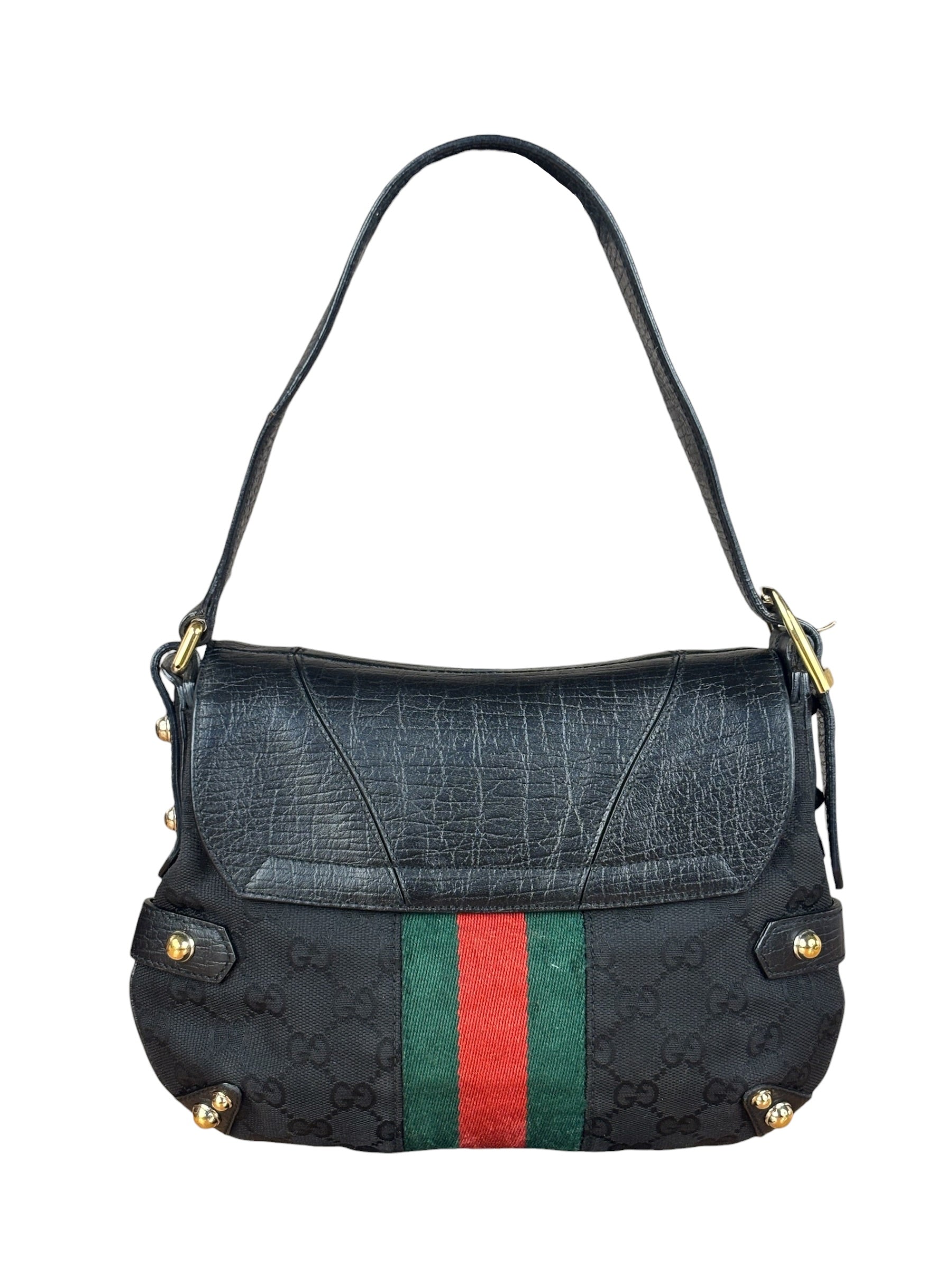Gucci Vintage Horsebit Shoulder Bag