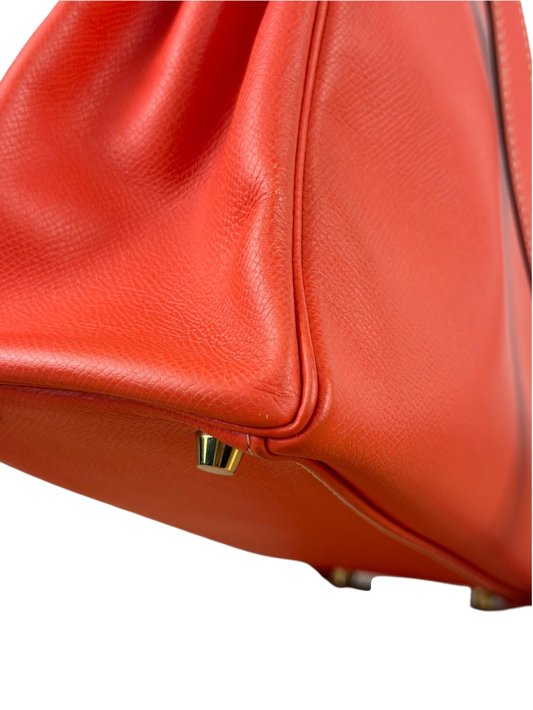 Hermes Coral-Red Epson Casaque Togo Kelly 32
