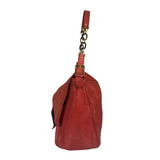 Fendi Red Leather Mamma Baguette Shoulder Bag