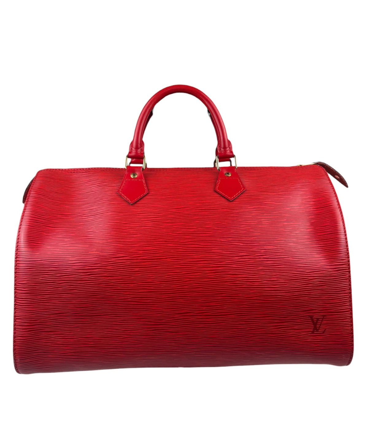 Louis Vuitton Red Epi Leather Speedy 35