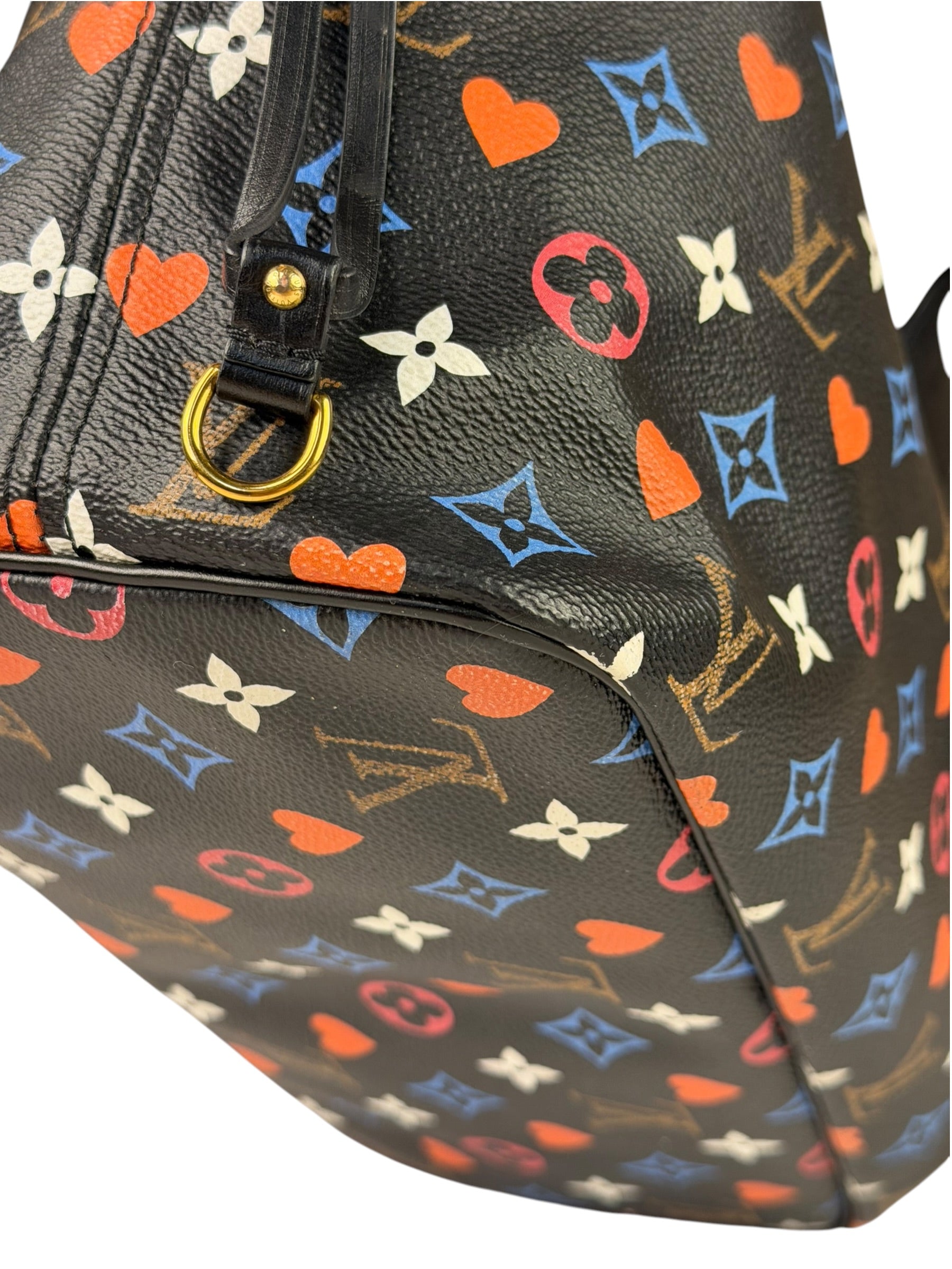 Louis Vuitton Black 'Game On' MM Neverfull Tote Bag