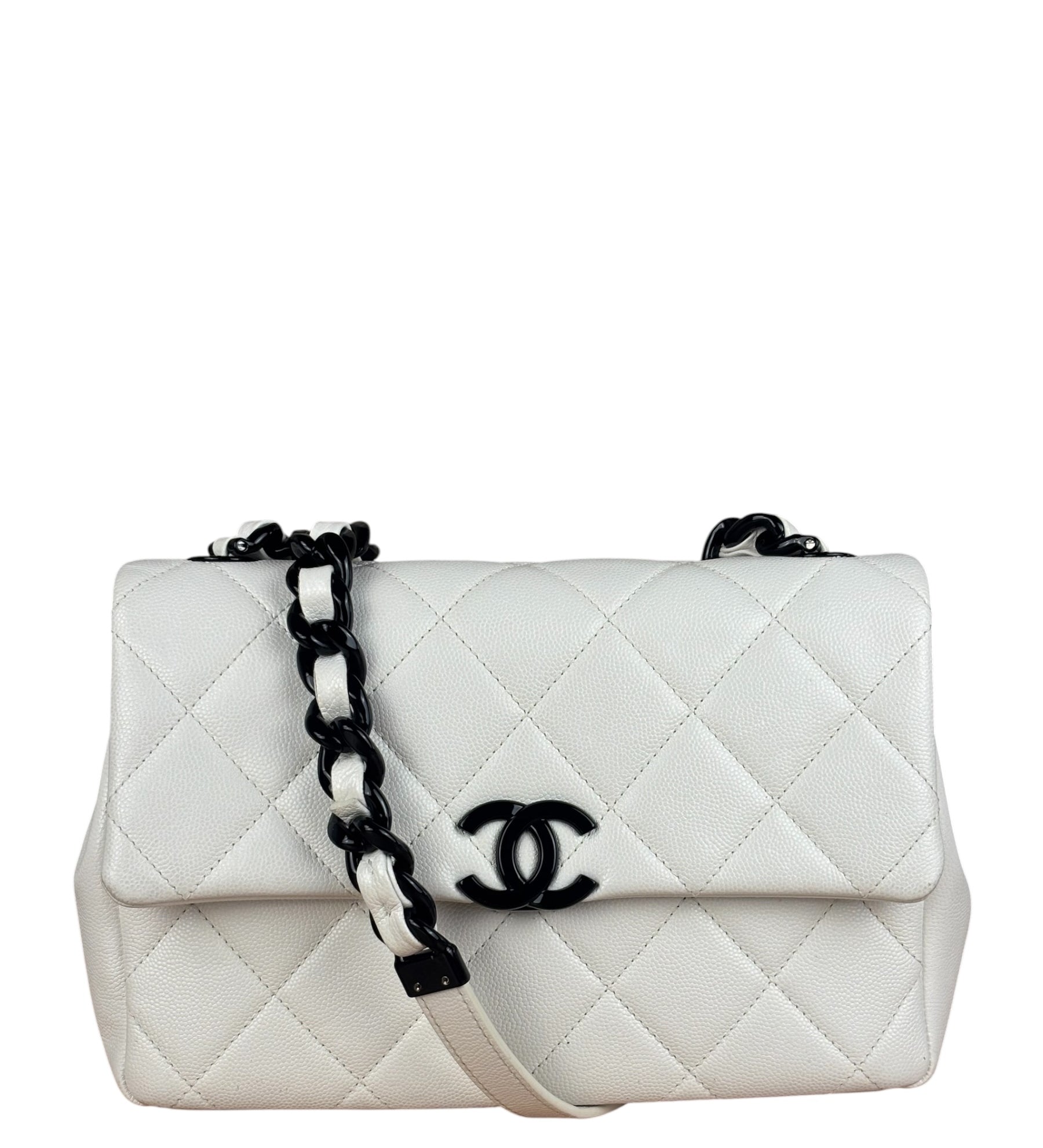 Chanel White Leather My Everything Flap Shoulder Bag 2020