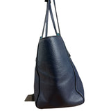 Gucci Blue Pebbled Leather Swinger Bag