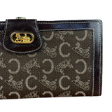 Celine Vintage Macadam Long Wallet Brown