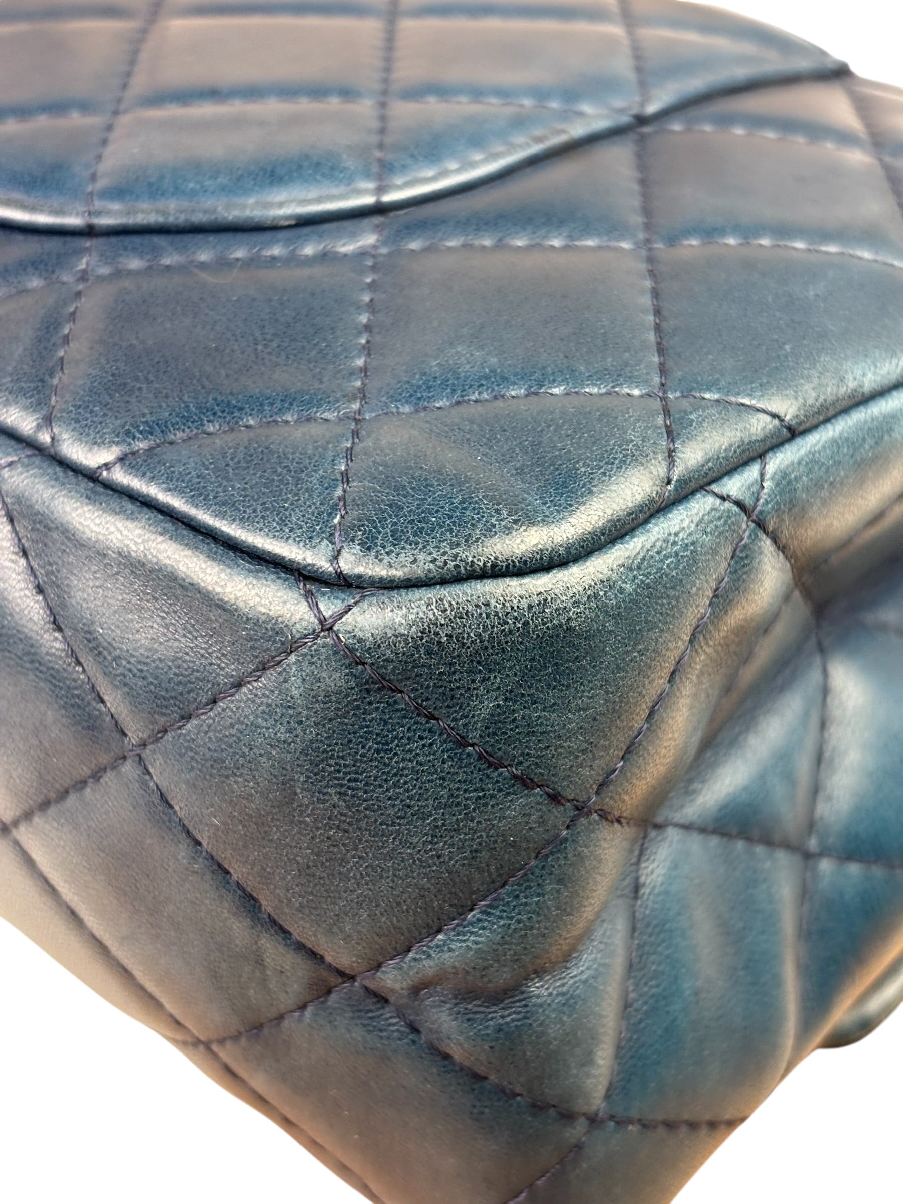 Chanel Blue Reissue 225 Double Flap Bag 1991