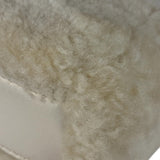 Fendi Cream Fur Lambskin Trim Micro Peekaboo Two-Way Bag