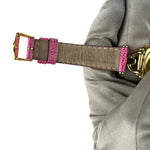 Gucci 6300L White Dial Pink Leather Strap