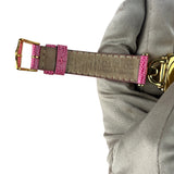 Gucci 6300L White Dial Pink Leather Strap