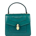BVLGARI Serpenti Forever Mini Top Handle Bag Green