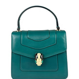 BVLGARI Serpenti Forever Mini Top Handle Bag Green