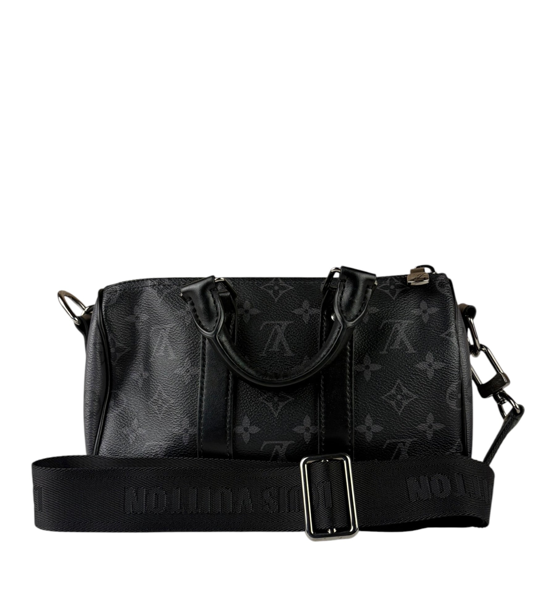 Louis Vuitton Grey Monogram Keepall Bandoulière 25