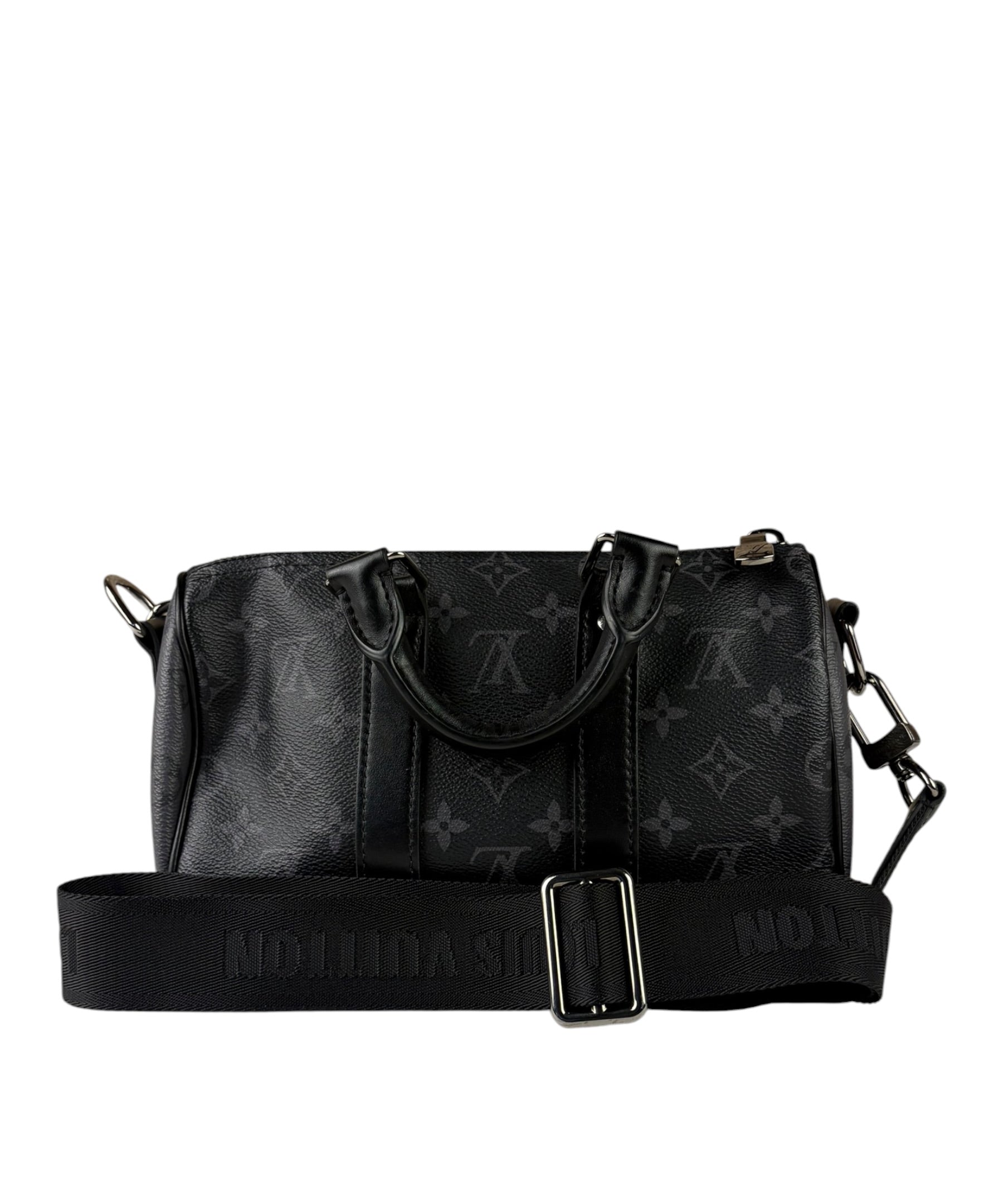 Louis Vuitton Grey Monogram Keepall Bandoulière 25