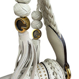 Gucci Limited Edition White Leather Marrakech Satchel Shoulder Bag