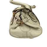 Chloe Beige Leather Paddington Shoulder Bag