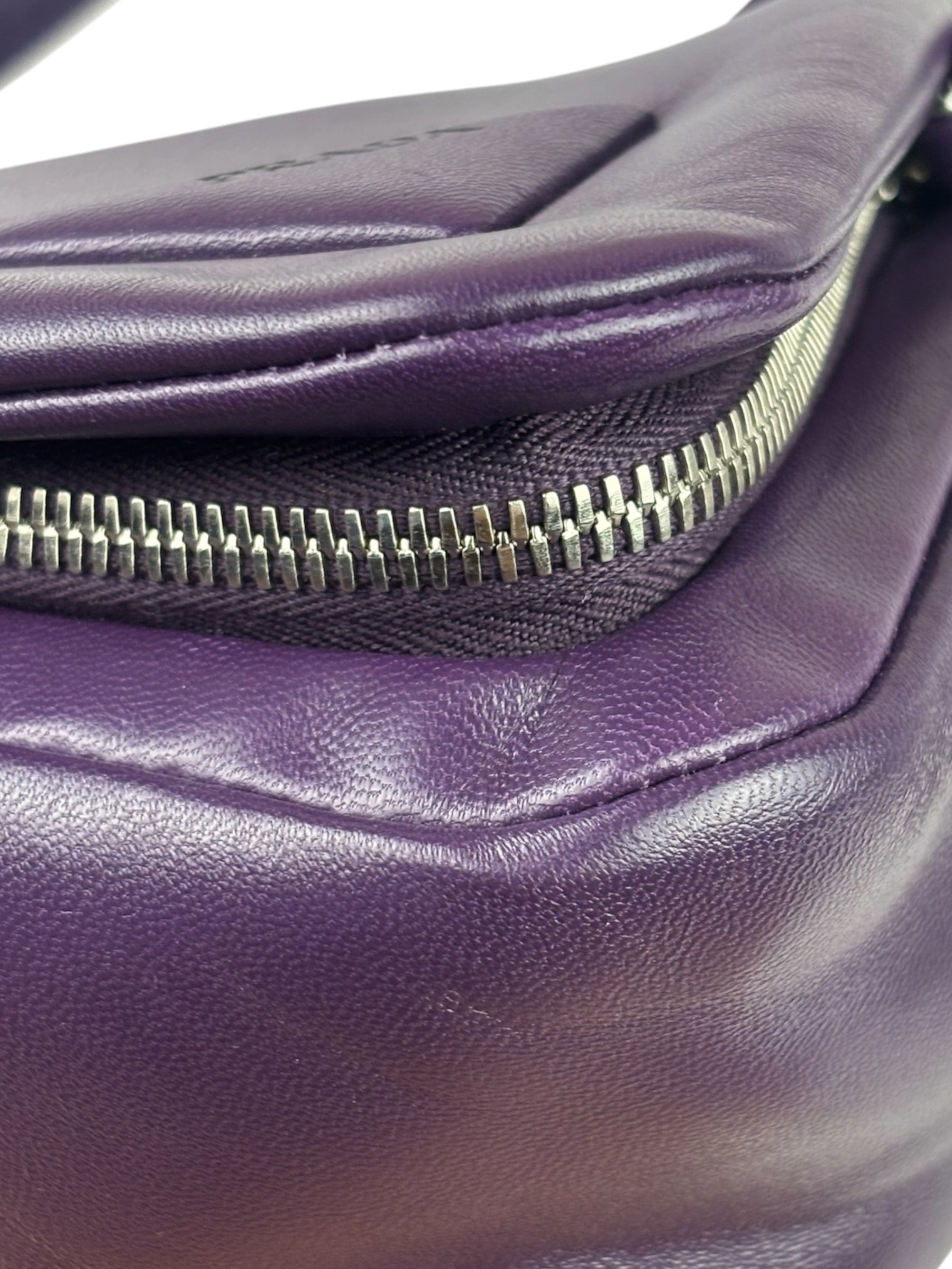 Prada Purple Nappa Leather Triangle Two-Way Bag