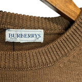 Burberry Brown Floral Wool Sweater