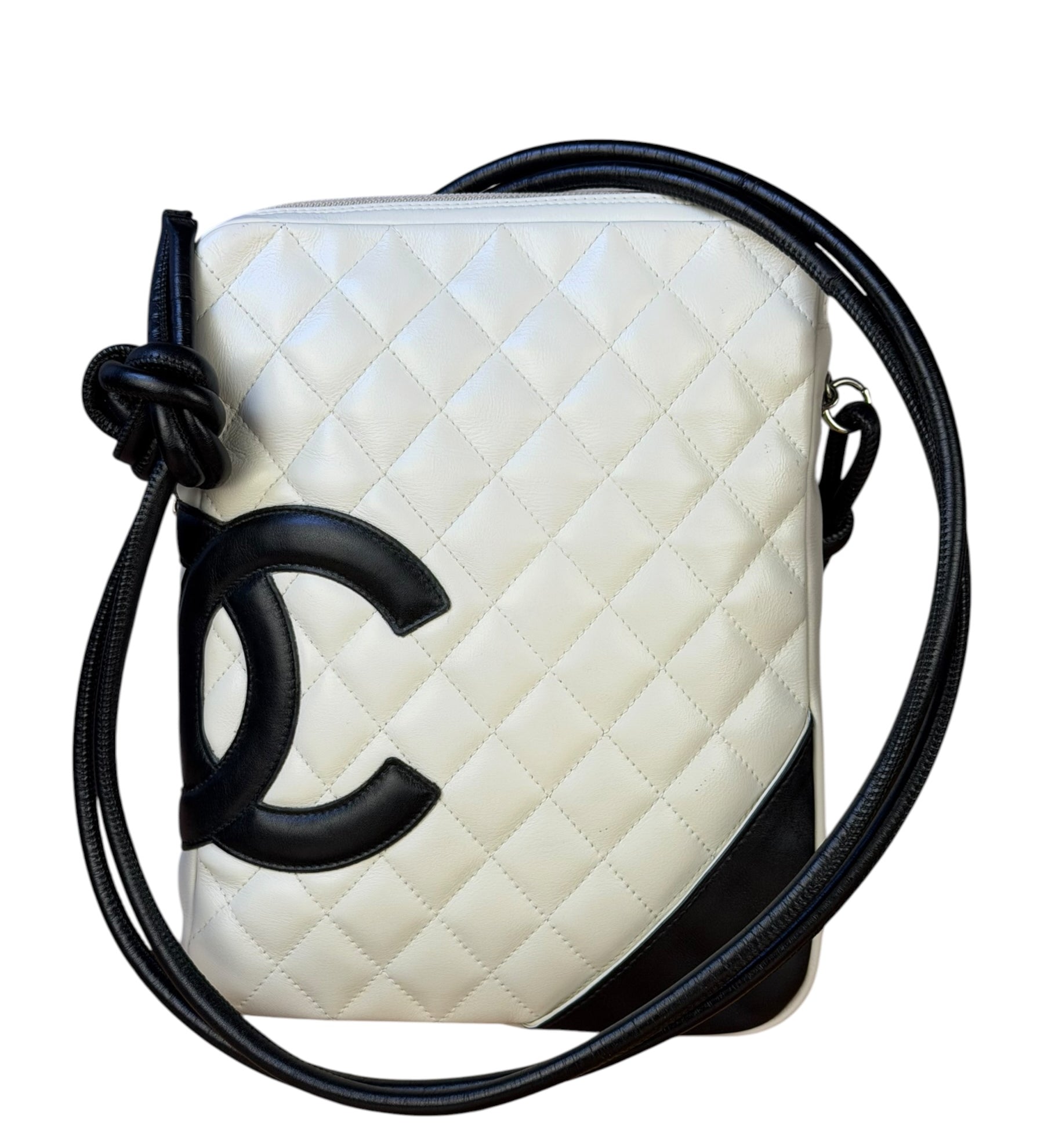 Chanel Vintage Leather Cambon Ligne Crossbody/Shoulder Bag-2008